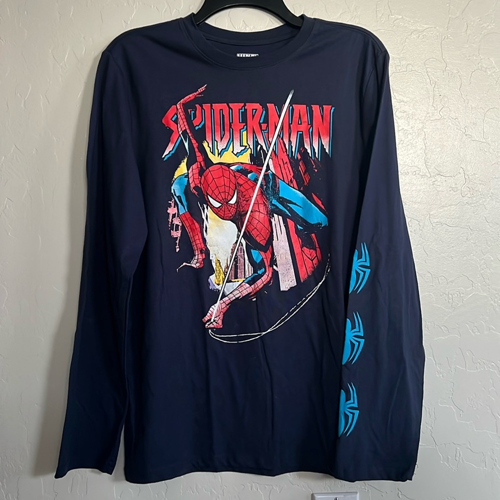 New Marvel Spider-Man Long Sleeve Tee Boys